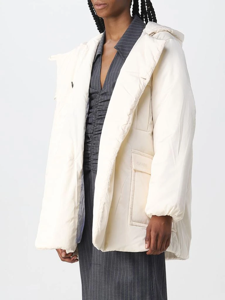 商品Ganni|Ganni double-breasted down jacket with hood,价格¥2226,第4张图片详细描述