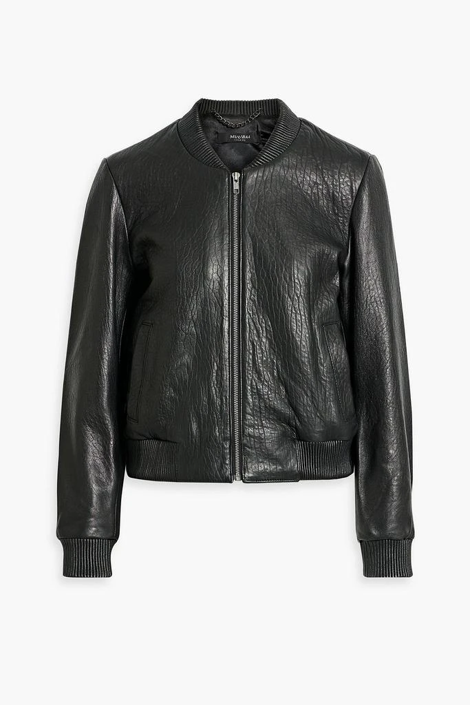 商品Muubaa|Leather bomber jacket,价格¥2228,第1张图片