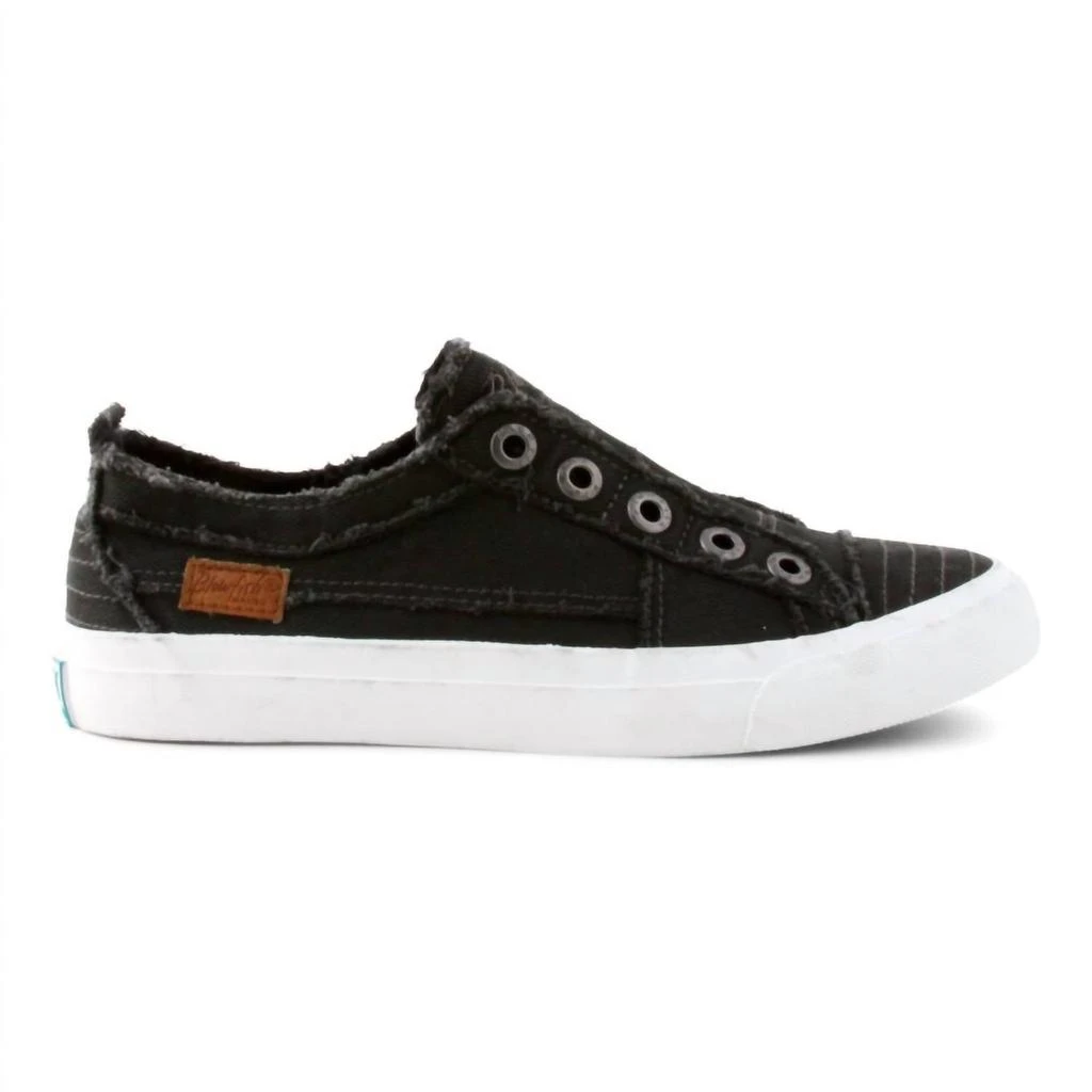 商品Blowfish|Play Canvas Sneakers in Black Smoked,价格¥318,第3张图片详细描述