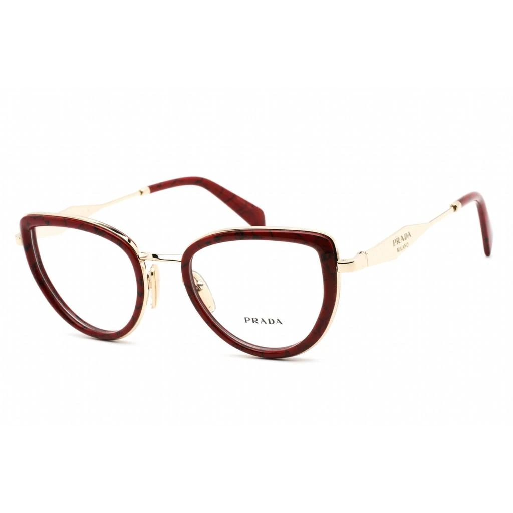 商品Prada|Prada Women's Eyeglasses - Etruscan Marble Plastic/Metal Cat Eye | 0PR 54ZV 15D1O1,价格¥1305,第1张图片