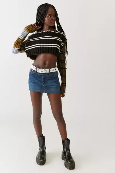 BDG Deryck Denim Belted Mini Skirt商品第3张图片规格展示
