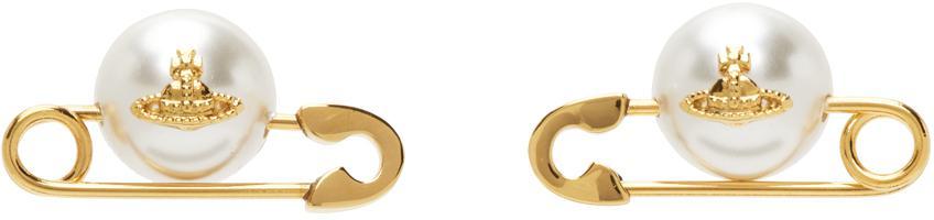 商品Vivienne Westwood|Gold Jordan Earrings,价格¥1071,第1张图片