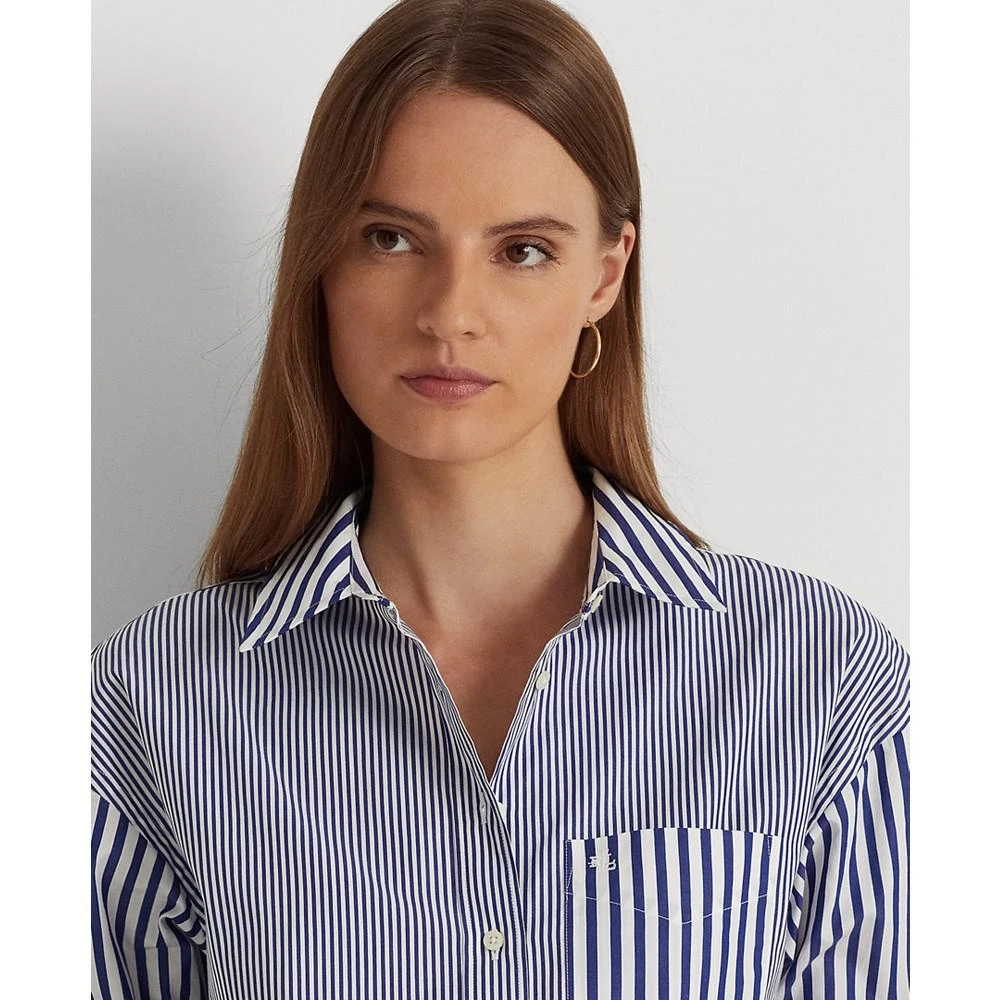 商品Ralph Lauren|Women's Striped Cotton Broadcloth Shirt,价格¥562,第3张图片详细描述