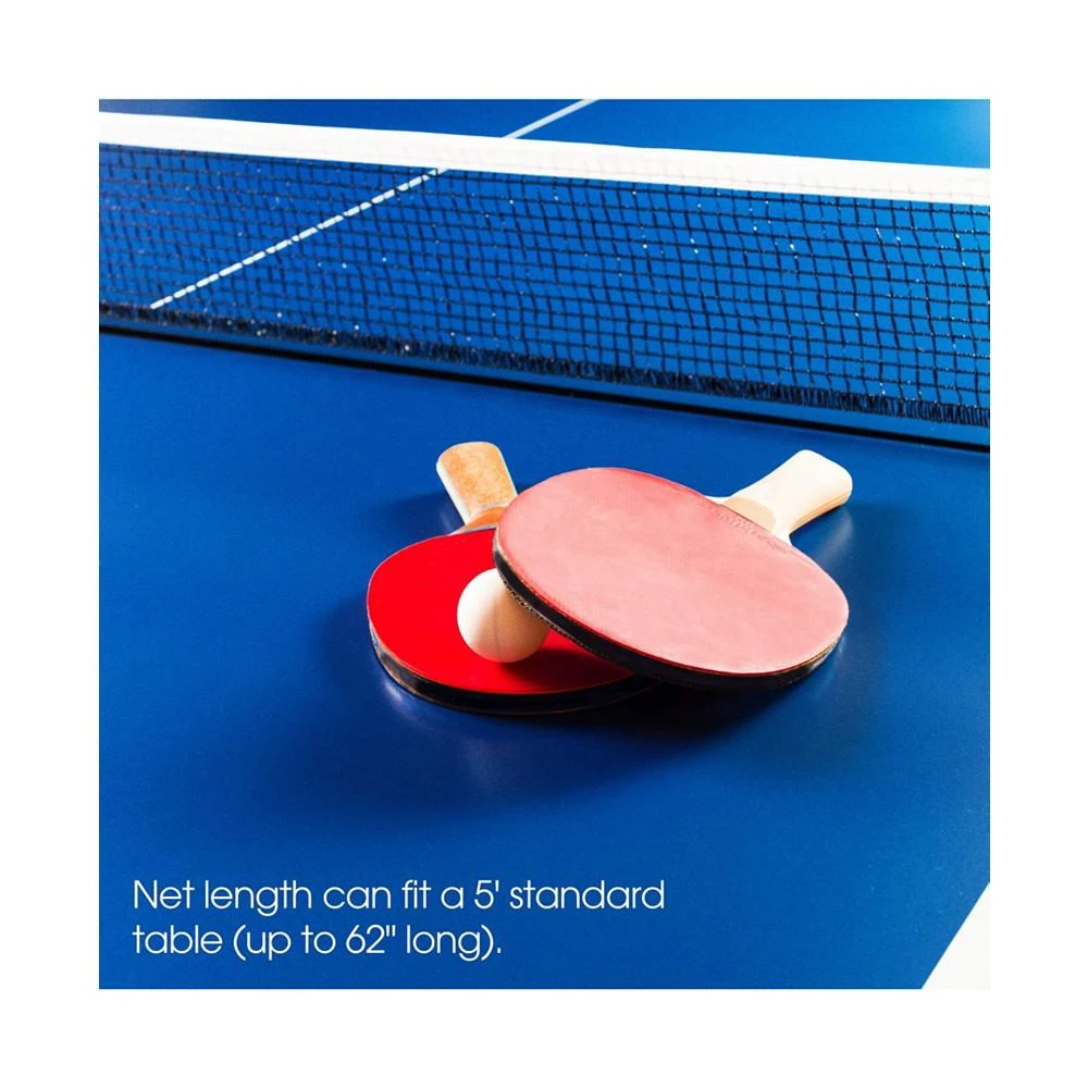 商品Trademark Global|Hey Play Table Tennis Set - Portable Instant Two Player Game With Retractable Net, Wooden Paddles And Balls For Two Player Family Fun On The Go,价格¥240,第5张图片详细描述