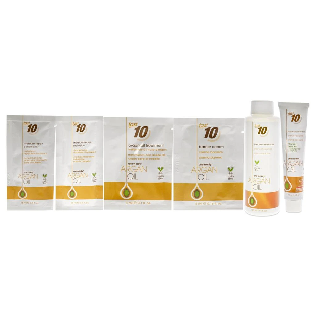 商品One n Only|Argan Oil Fast 10 Permanent Hair Color Kit - 5N Natural Light Brown by  for Unisex - 1 Pc Hair Color,价格¥186,第2张图片详细描述