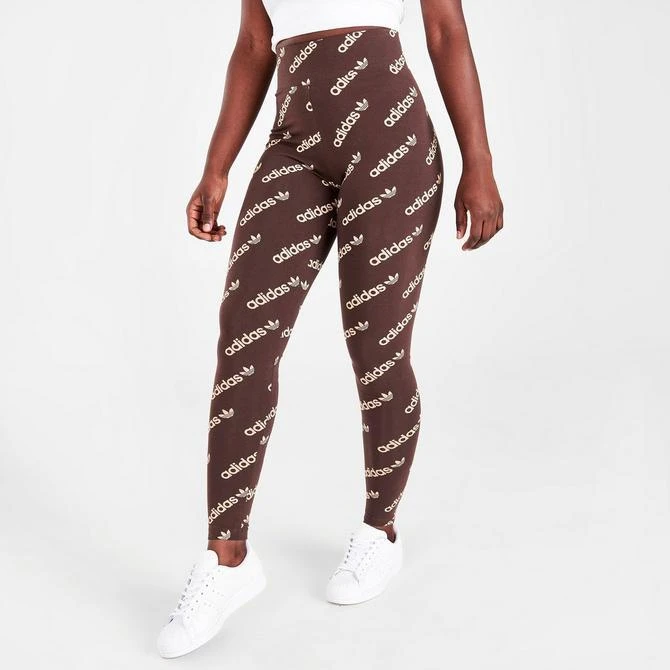 商品Adidas|Women's adidas Originals Allover Logo Print Leggings,价格¥148,第3张图片详细描述