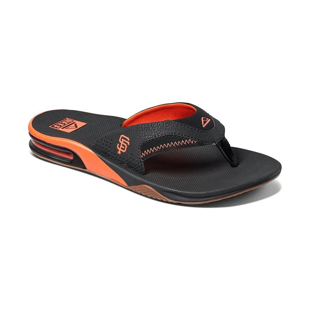 商品Reef|Men's San Francisco Giants Fanning Bottle Opener Sandals,价格¥562,第1张图片