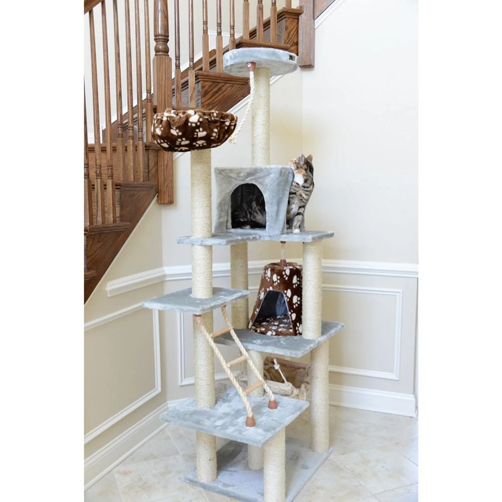 商品Macy's|Real Wood Cat Climber Play House, Lounge Basket,价格¥2463,第2张图片详细描述