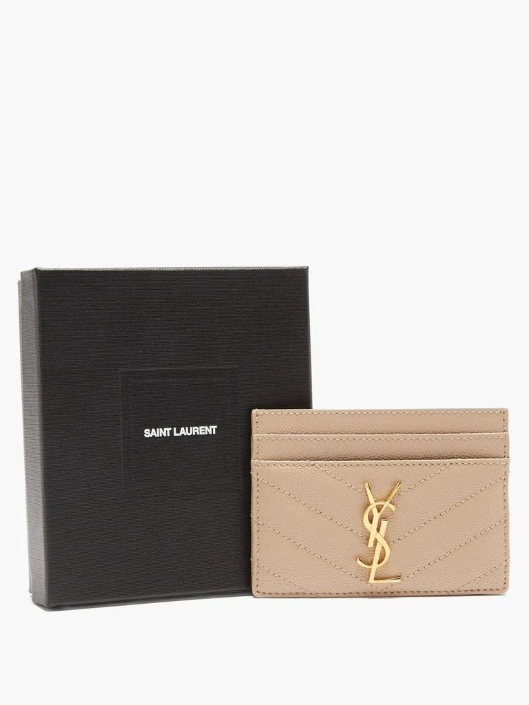 商品Yves Saint Laurent|YSL-monogram quilted-leather cardholder,价格¥2481,第5张图片详细描述