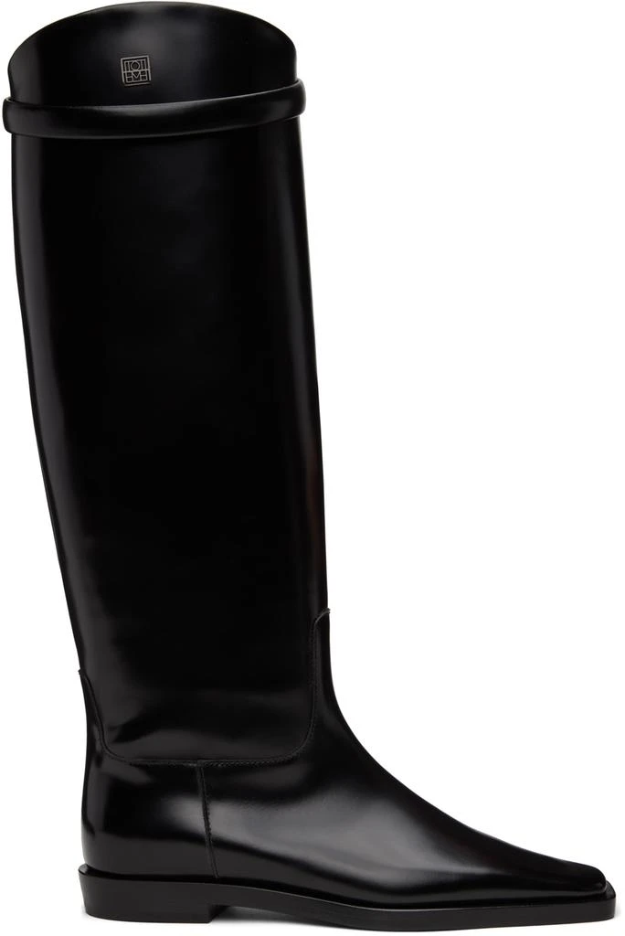 商品Totême|Black 'The Riding' Tall Boots,价格¥7759,第1张图片