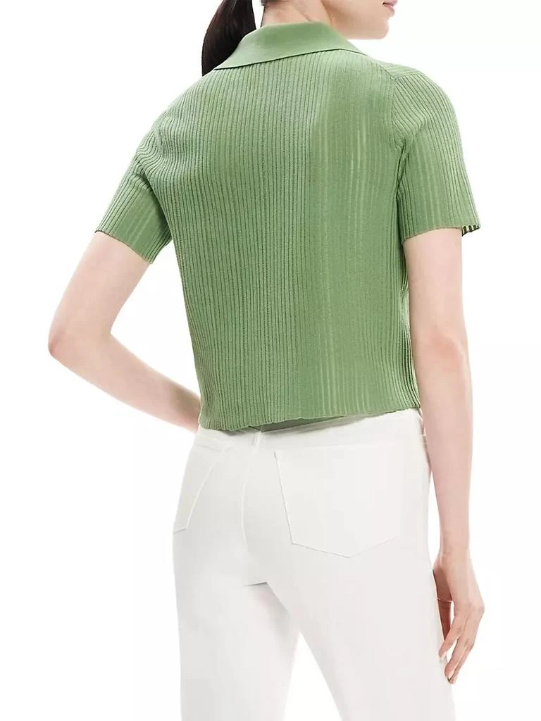 商品Theory|Matt Crop Polo Top,价格¥997,第4张图片详细描述