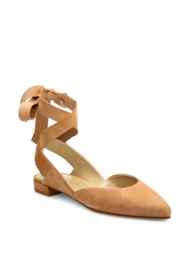 Supersonic Suede Lace-Up Flats 商品