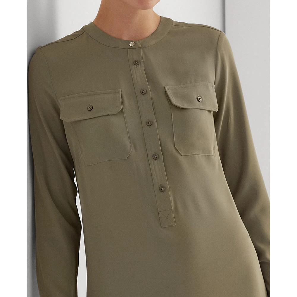 商品Ralph Lauren|Georgette Long-Sleeve Dress,价格¥298,第3张图片详细描述