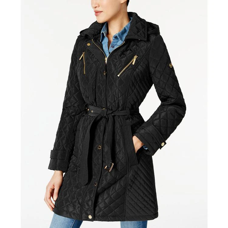 商品Michael Kors|MICHAEL  Water-Resistant Quilted Raincoat,价格¥898,第1张图片