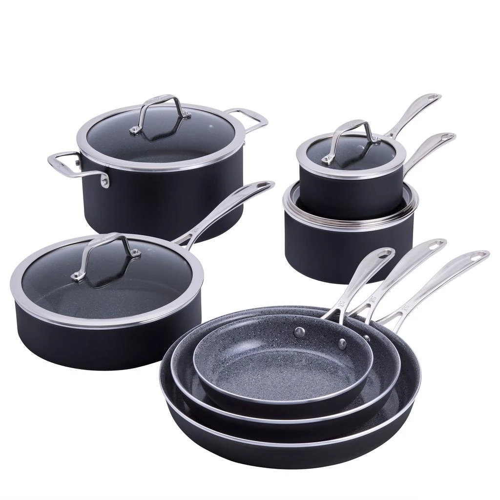 商品Henckels|Capri Ceramic 11-pc Aluminum Ceramic Nonstick Cookware Set,价格¥3149,第1张图片