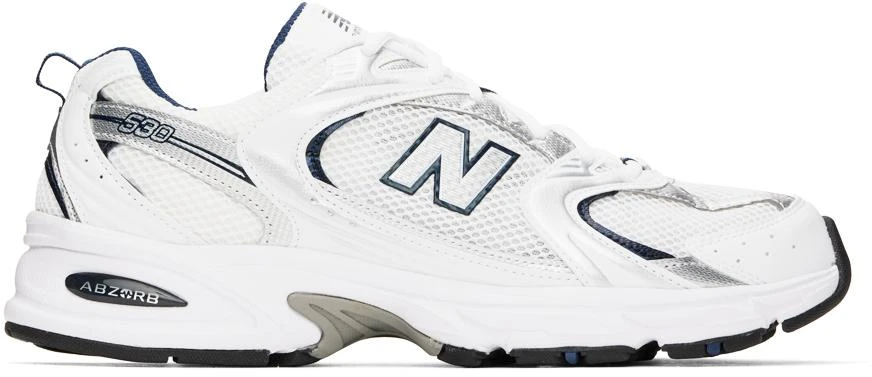 商品New Balance|White 530 Sneakers,价格¥578,第1张图片