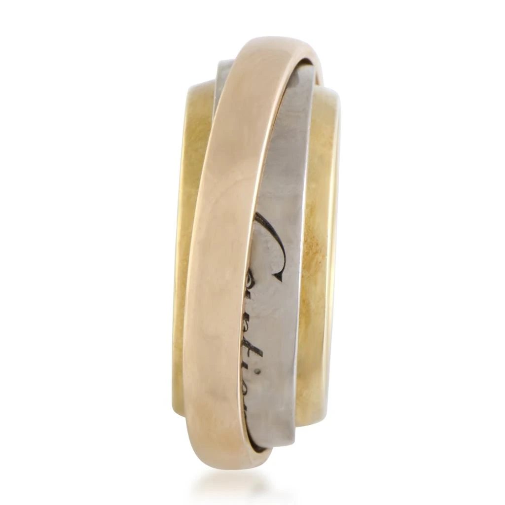 商品[二手商品] Cartier|Cartier Trinity Classic 18K Yellow, White and Rose Gold Signature 3 Rolling Band Ring,价格¥11066,第3张图片详细描述