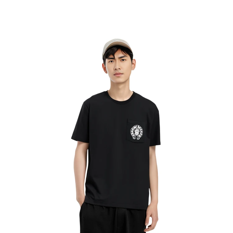 商品[国内直发] Chrome Hearts|美国国旗限定短袖T恤 男女同款 黑色,价格¥4162,第8张图片详细描述
