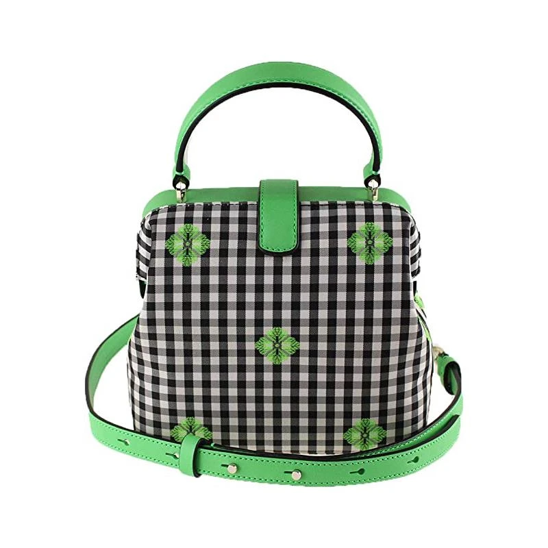 商品[国内直发] Kate Spade|Kate Spade 女士remedy系列小号绿色拼色皮革手提单肩斜挎医生包,价格¥1214,第2张图片详细描述