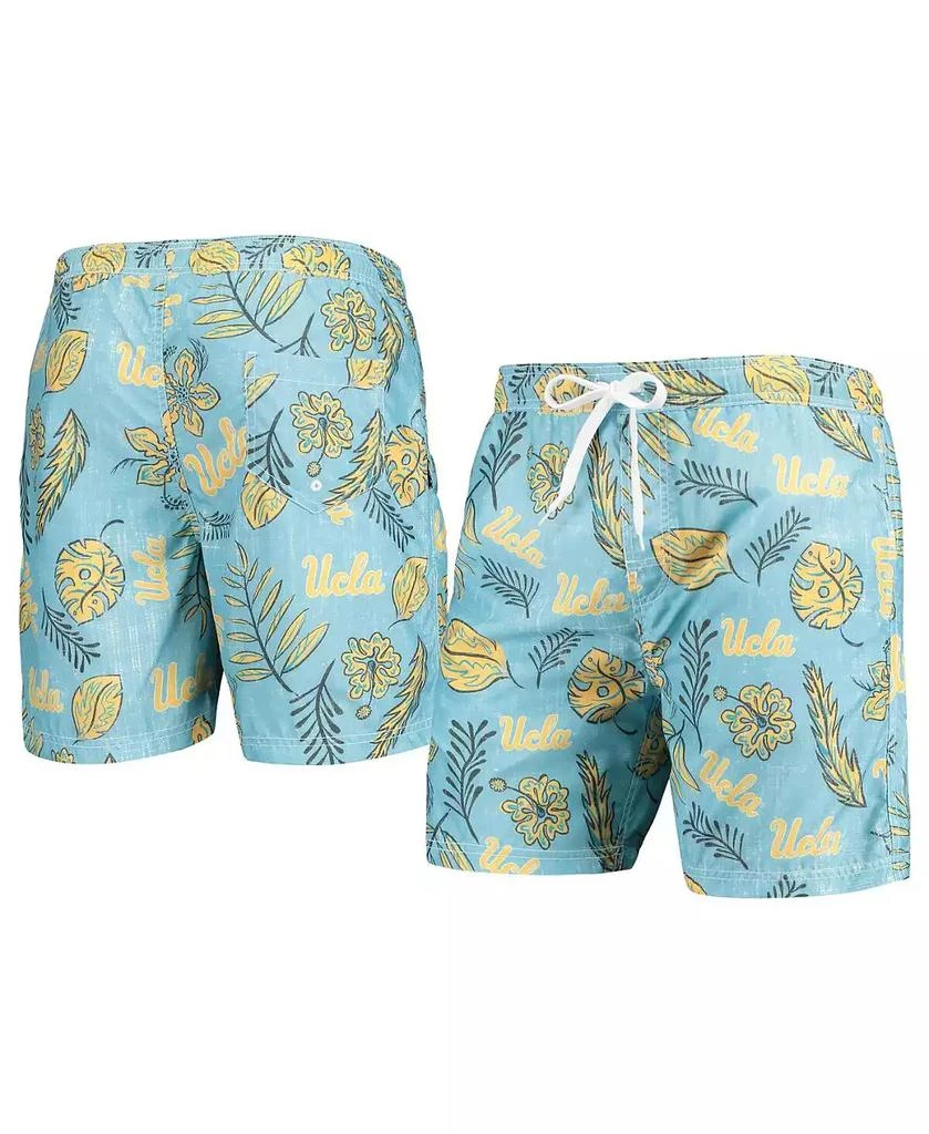 商品Wes & Willy|Men's Light Blue UCLA Bruins Vintage-Like Floral Swim Trunks,价格¥335,第1张图片
