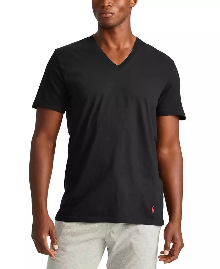 商品Ralph Lauren|Men's Big and Tall V-Neck Undershirt 3-Pack,价格¥441,第4张图片详细描述