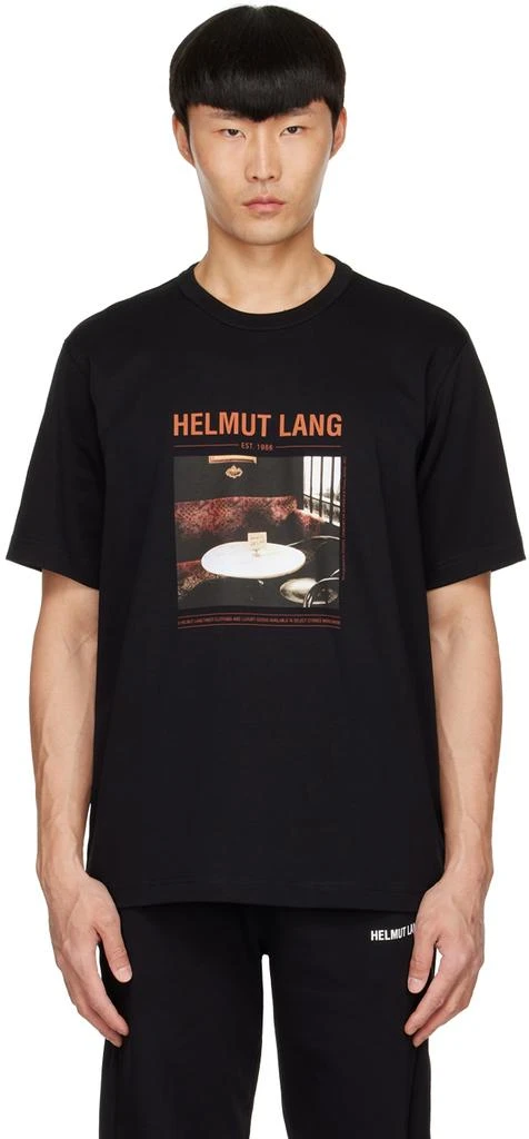 商品Helmut Lang|Black Cotton T-Shirt,价格¥811,第1张图片