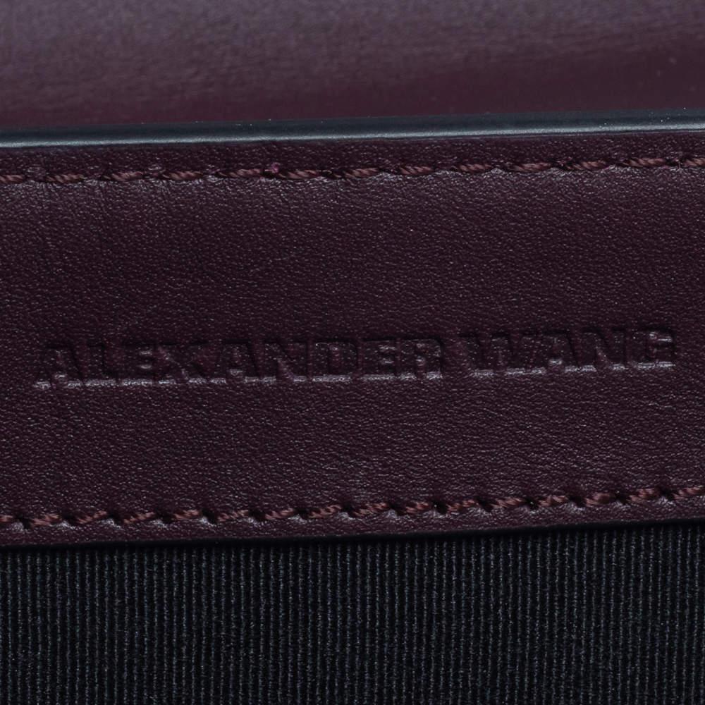 Alexander Wang Dark Plum Leather Prisma Envelope Shoulder Bag商品第9张图片规格展示