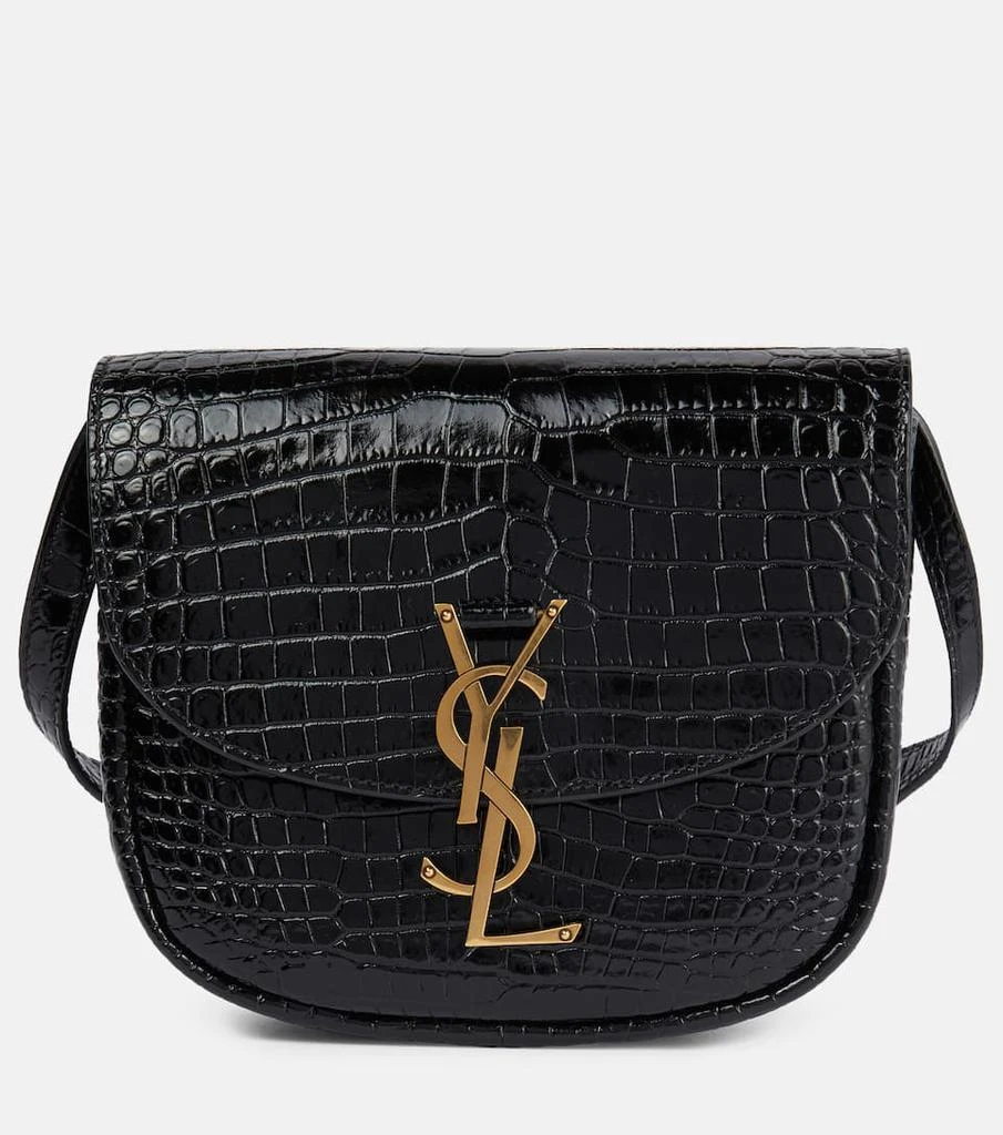 商品Yves Saint Laurent|Kaia Small croc-effect leather shoulder bag,价格¥15563,第1张图片