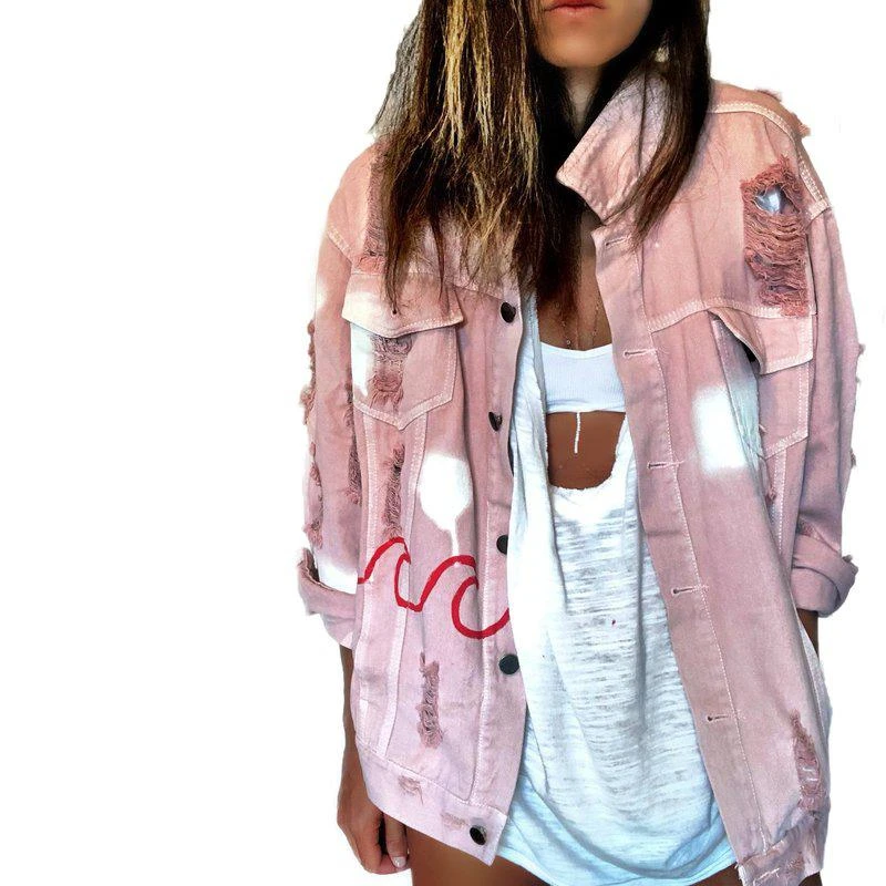 商品Wren + Glory|Surfing' Denim Jacket,价格¥2831,第2张图片详细描述