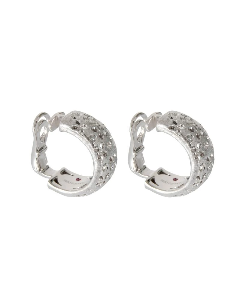 商品[二手商品] Roberto Coin|Roberto Coin Granada Clip On Hoop Earrings in 18k White Gold 3/8 Ctw,价格¥19467,第2张图片详细描述