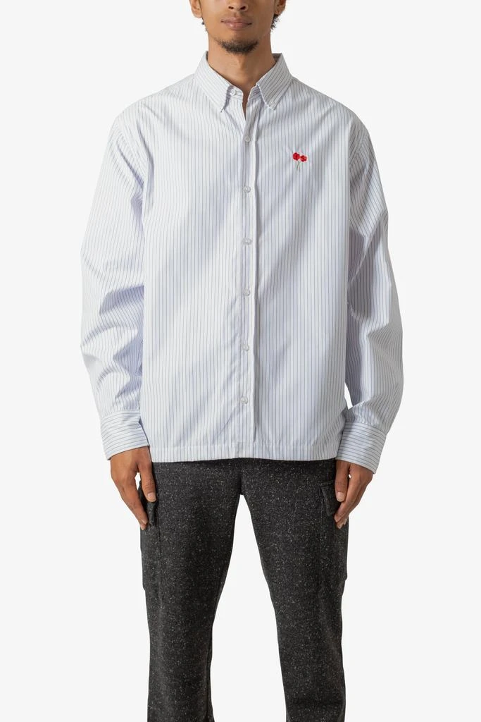 商品MNML|Poppy Striped Oxford Shirt - Blue/White,价格¥181,第1张图片