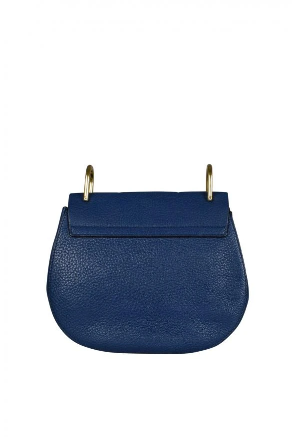 商品Chloé|Luxury handbag chloé drew navy blue leather shoulder bag,价格¥10380,第4张图片详细描述