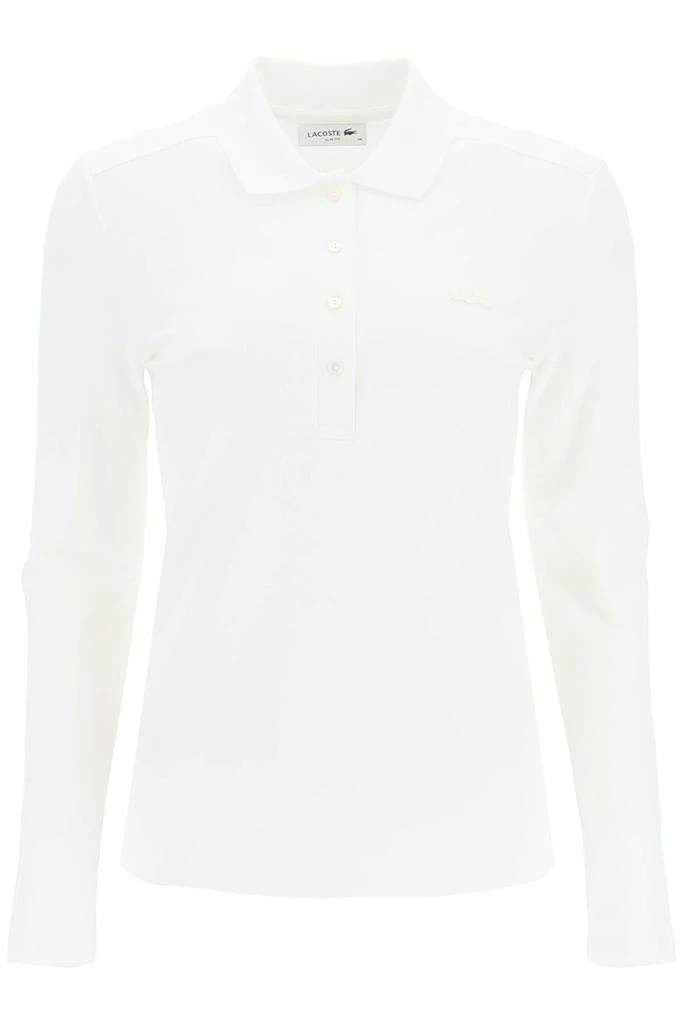 商品Lacoste|Lacoste Long Sleeve Cotton Pique Polo Shirt,价格¥1183,第1张图片