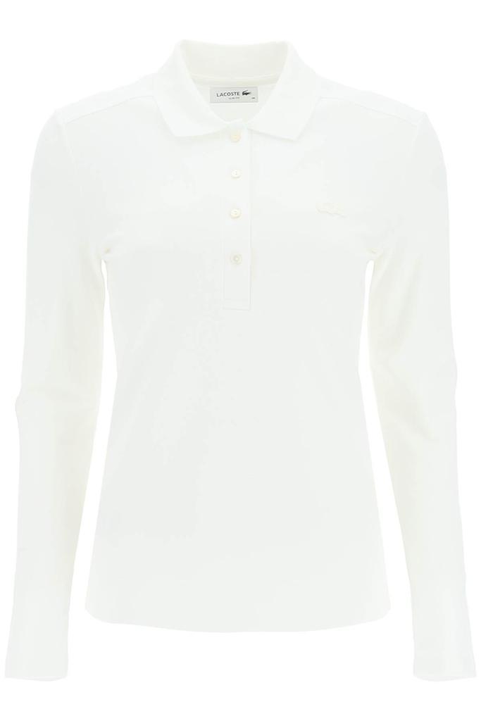 商品Lacoste|Lacoste Long Sleeve Cotton Pique Polo Shirt,价格¥1064,第1张图片