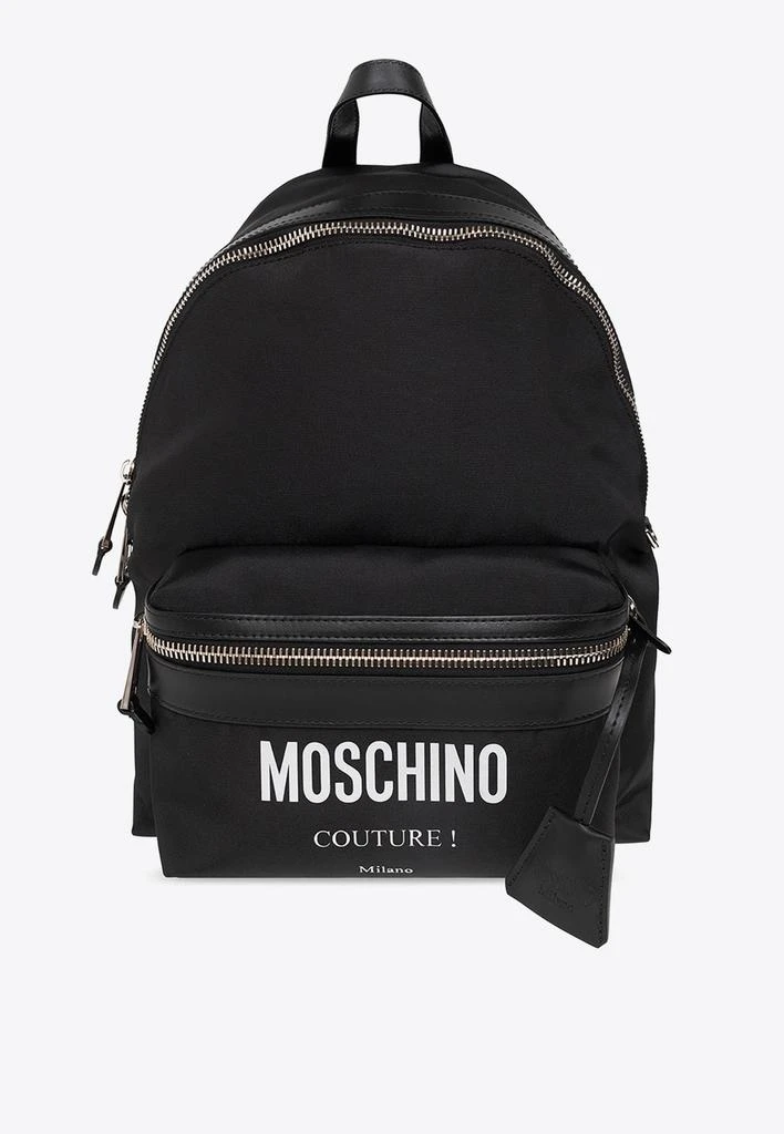 商品Moschino|Logo Print Nylon Backpack,价格¥6282,第1张图片