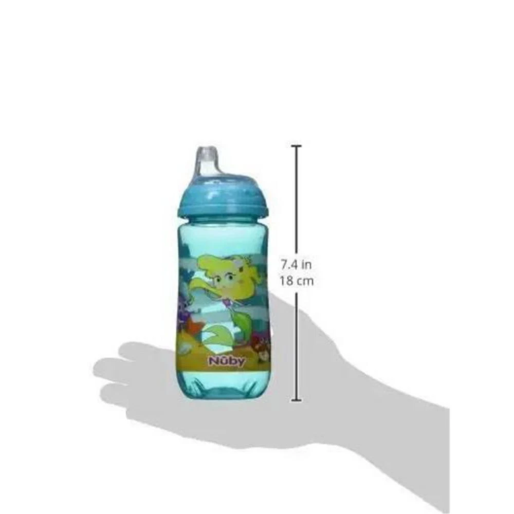 商品Nuby|Busy Sipper, 2 Stage Cup, No Spill Spout & Pop Up Sipper, Turttle,价格¥121,第3张图片详细描述