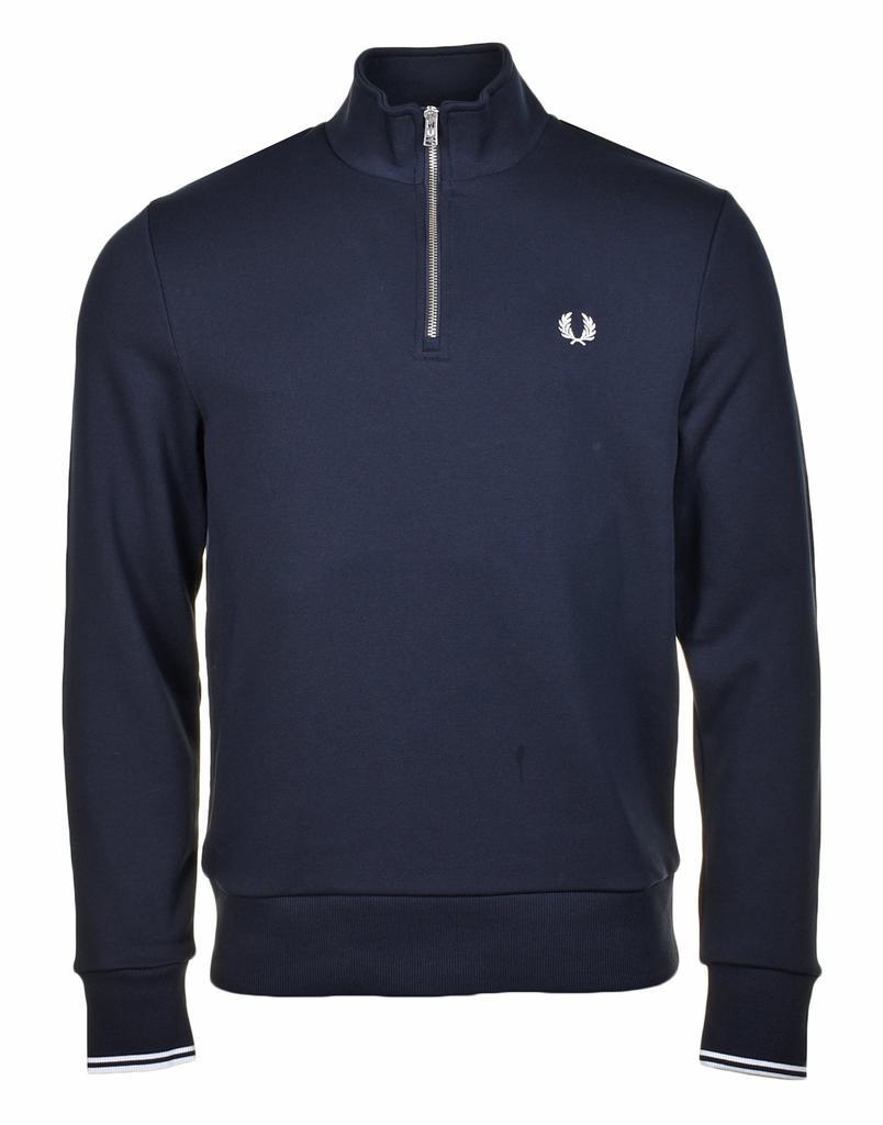 商品Fred Perry|Half Zip Sweatshirt Navy,价格¥721,第1张图片