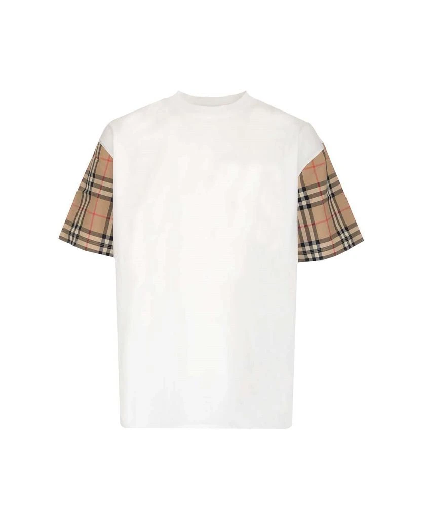 商品Burberry|Vintage Check Sleeve Oversized T-shirt,价格¥2951,第1张图片