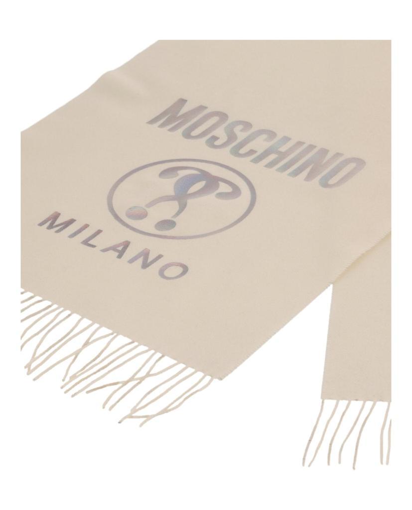 商品Moschino|Logo Fringe Wool Scarf,价格¥669,第5张图片详细描述