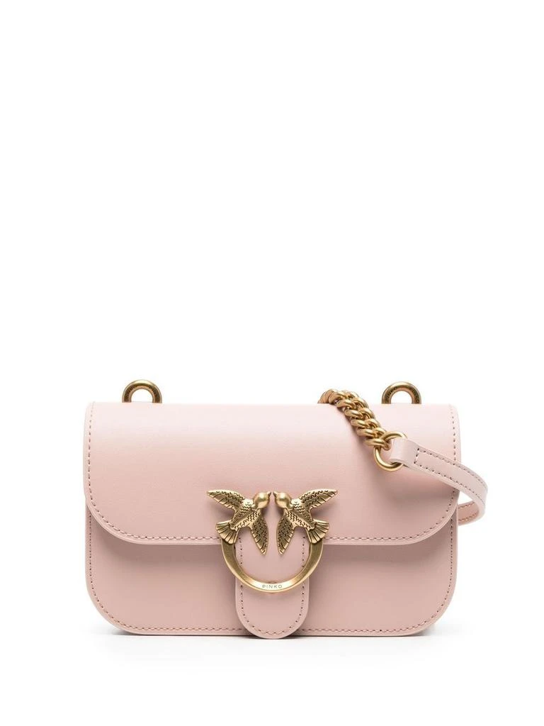 商品PINKO|PINKO Love Birds leather crossbody bag,价格¥1237,第1张图片