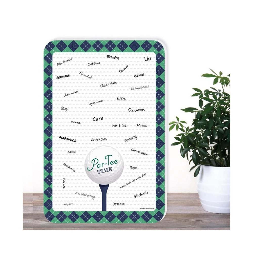 商品Big Dot of Happiness|Par-Tee Time - Golf - Guest Book Sign - Guestbook Alternative - Signature Mat,价格¥246,第2张图片详细描述
