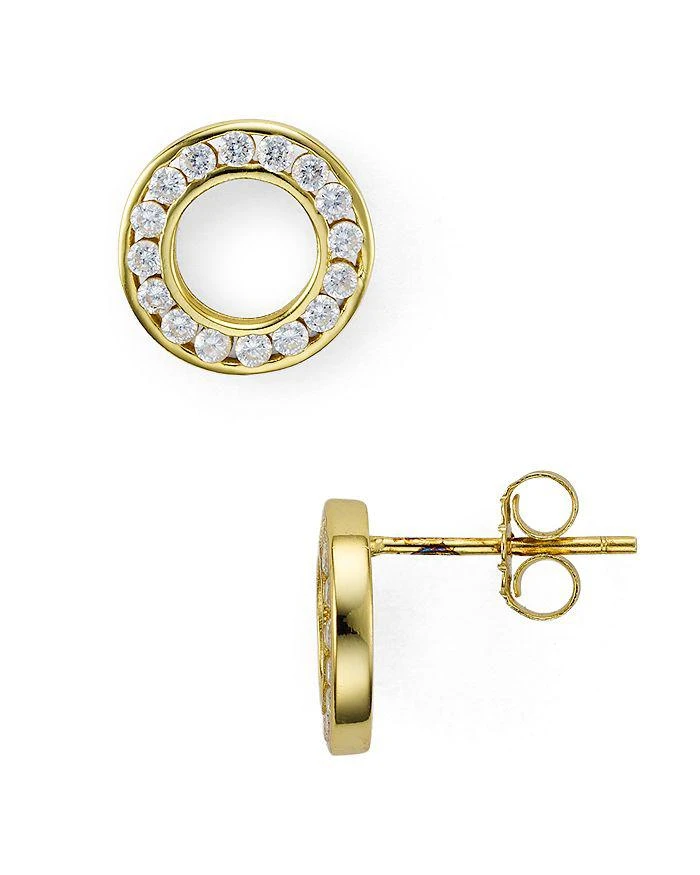 商品AQUA|Sterling Silver Hollow Circle Stud Earrings - 100% Exclusive,价格¥125,第1张图片