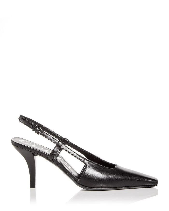 商品Gucci|Women's Slingback Square Toe Pumps,价格¥6928,第3张图片详细描述