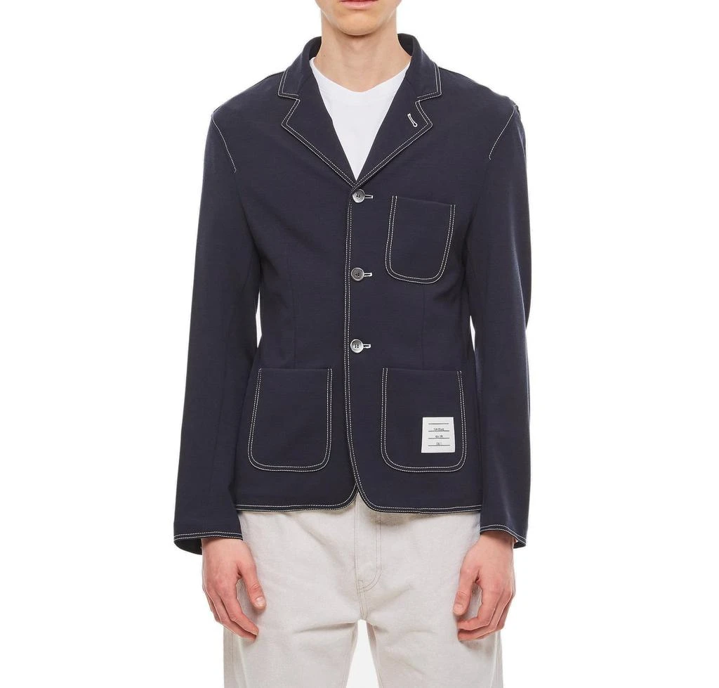 商品Thom Browne|Thom Browne 4-Bar Contrast Stitch Jacket,价格¥6047,第3张图片详细描述