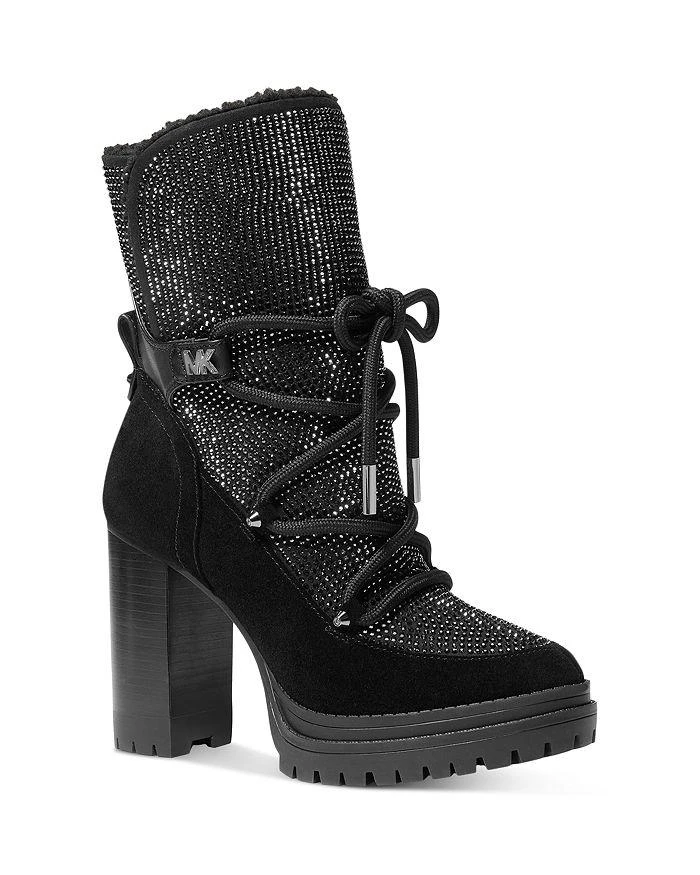 商品Michael Kors|Women's Culver Lace Up Platform High Heel Booties,价格¥504,第1张图片