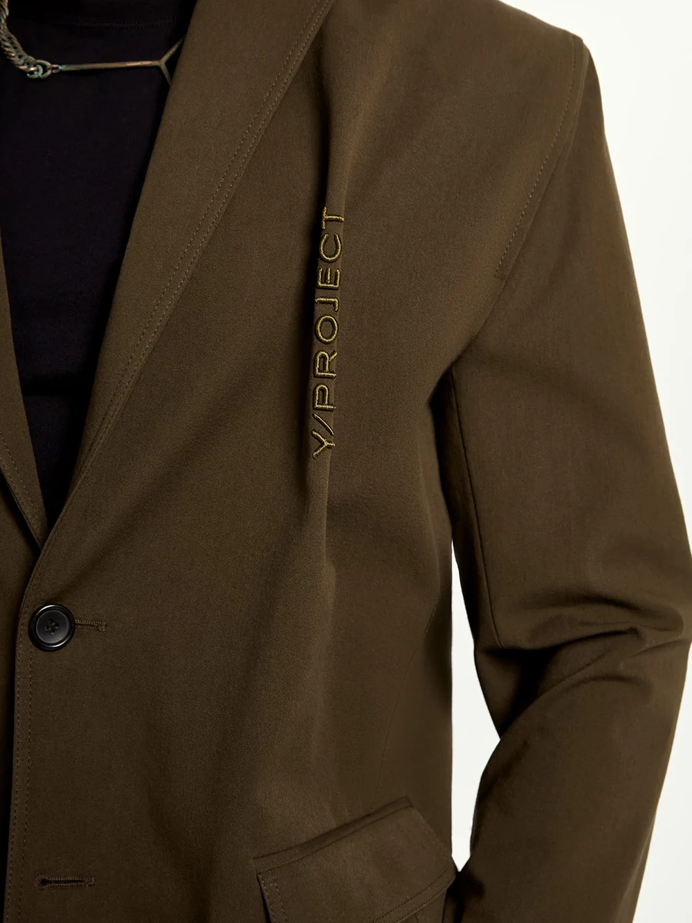 商品【商品预售7天】 Y/Project|Y/Project 男士外套 BLAZ42S23OLIVE 绿色,价格¥1931,第3张图片详细描述