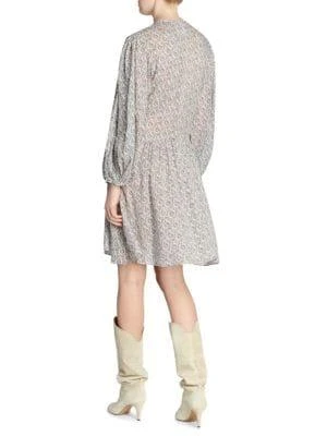 商品Isabel Marant|Marili Ruched Blouson-Sleeve Dress,价格¥750,第2张图片详细描述
