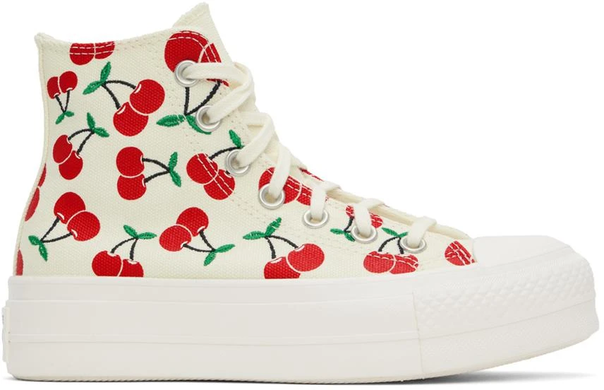 商品Converse|Off-White Chuck Taylor All Star Lift Platform Cherries High Top Sneakers,价格¥296,第1张图片