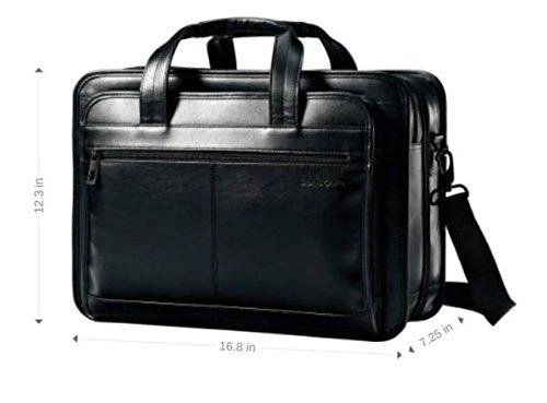 商品Samsonite|Samsonite Leather Expandable Briefcase 17 inch,价格¥1244,第5张图片详细描述