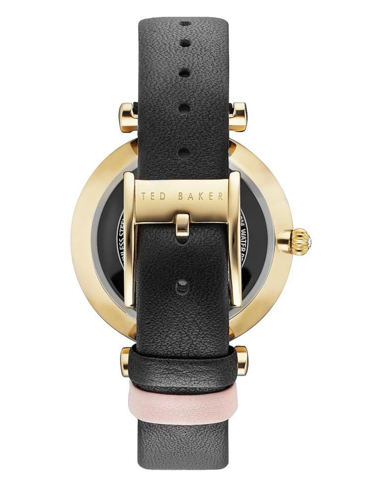 商品Ted Baker London|Ava Round Goldtone Stainless Steel Analog Leather Strap Watch,价格¥495,第2张图片详细描述